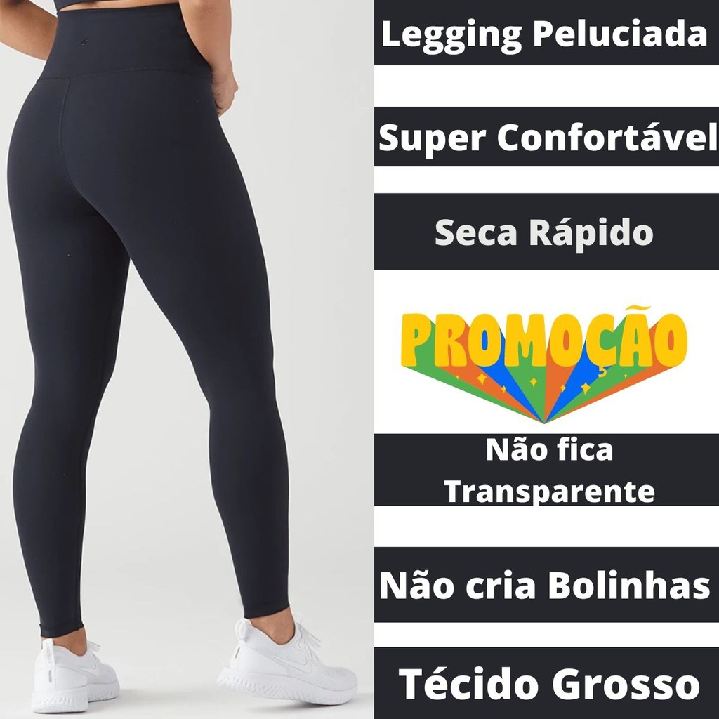 Calça legging Peluciada Grossa Aveluda - Legue Suplex Lisa