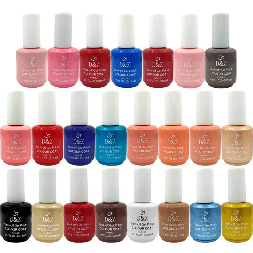 Esmalte Gel 15ml D&Z Polish Colour Coat Seca na Cabine esmaltes ...