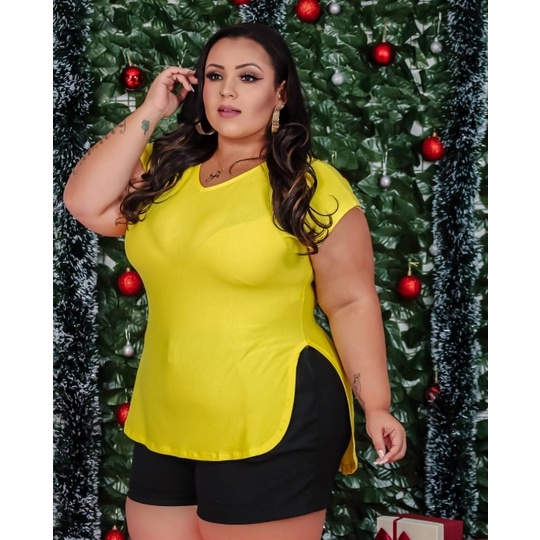 Blusas para best sale ginástica plus size