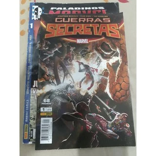 Lote com dois Gibis HQ Marvel: Paladinos 01 e Guerras Secretas 01