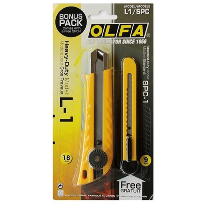 Estilete Largo Multiuso Lamina 18mm Estreito 9mm OLFA L1/SPC Estilete Largo Multiuso Lamina 18mm Estreito 9mm OLFA L1/SPC
