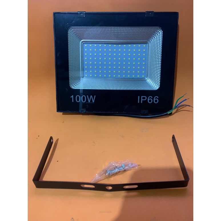 Refletor 100watts IP69 aprova d'água 104 leds luz branca bi volt segurança casa chacara