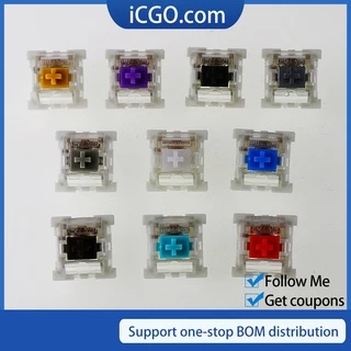 Interruptor De Teclado Mecânico Chave Preto Para Tomadas CIY SMD 3pin Pinos Finos Compatível Com MX