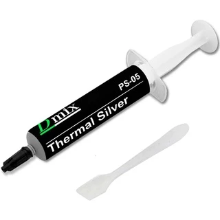 Pasta Térmica Silver Prata 5G Seringa C/Pazinha PS3 PS4 XBOX CPU GPU Processador Placa de video e Led