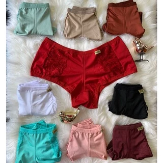 Kit 10 Calcinha Short Microfibra linha lingerie de luxo Débora