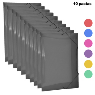 10 Pastas Aba Elástica DAC Ofício Sem Lombo