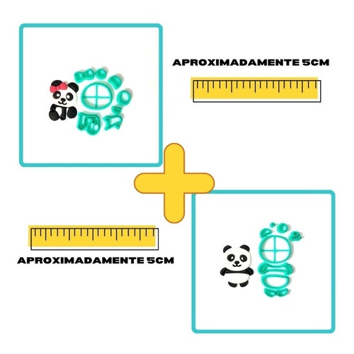 Kit Cortador Pandas - 5Cm | Shopee Brasil