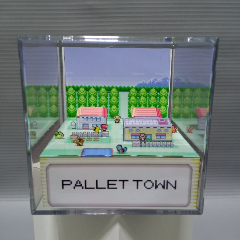 Pokemon Firered - GeekRama diorama em cubo