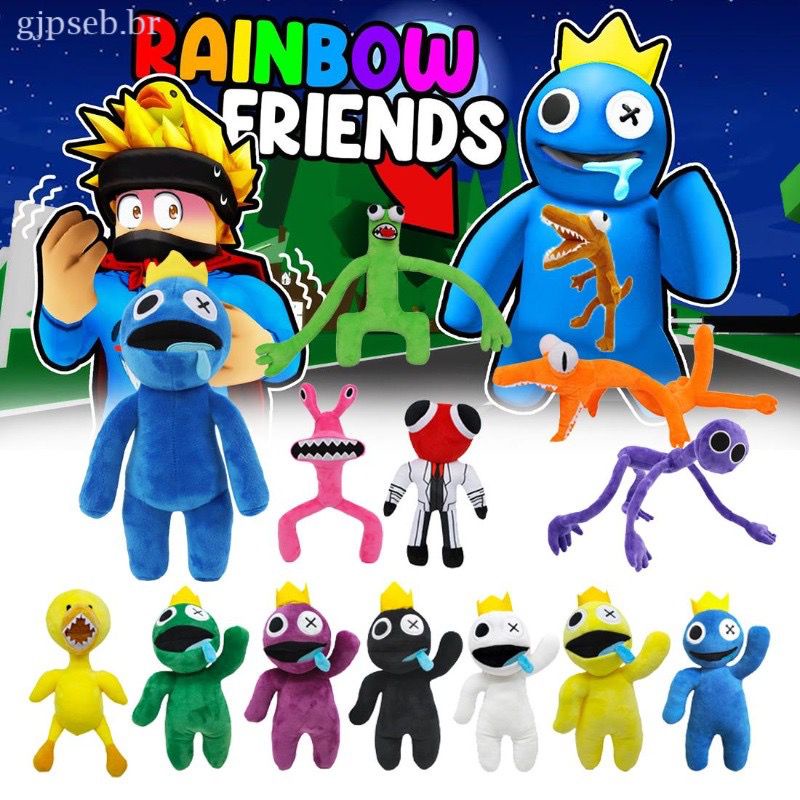 Boneco Pelucia Blue Babão Rainbow Friends Brinquedo Personagem