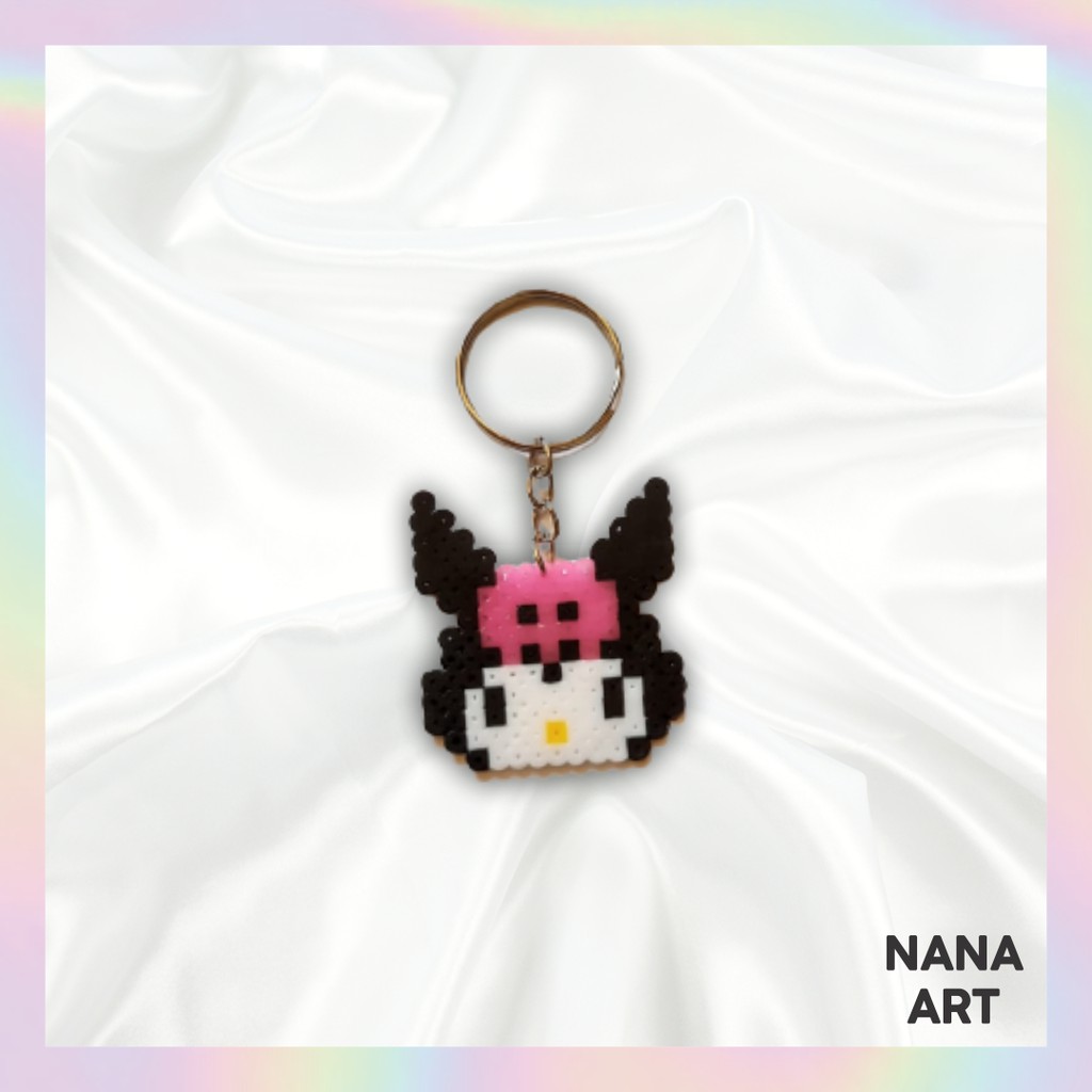 Chaveiro Kuromi / Hama Beads Shopee Brasil