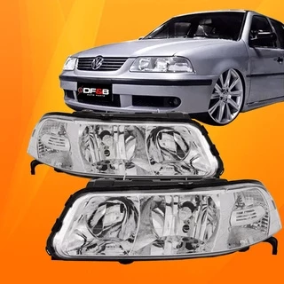 Farol Gol G3 99 2000 A 05 Duplo Cromado Parati Saveiro