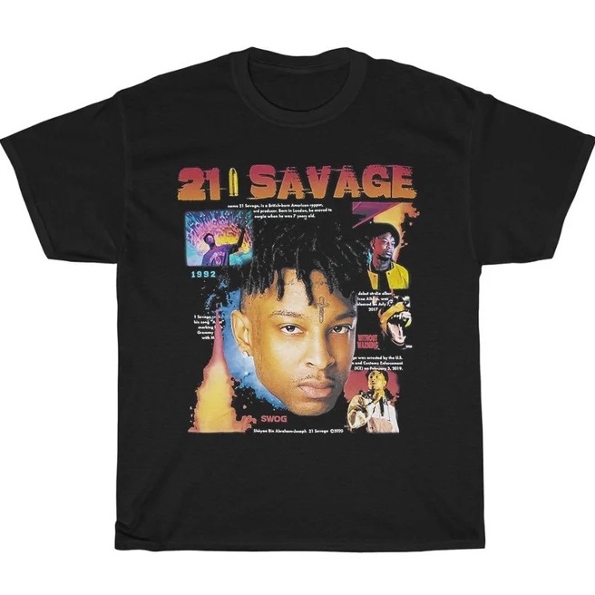 Camiseta Basica Camisa 21 Savage and Metro Boomin Drop Limited