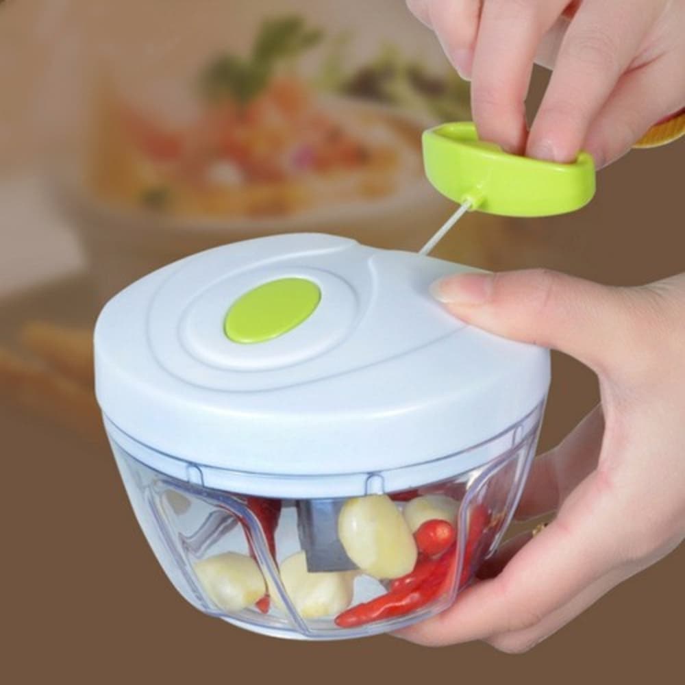 Mini Processador Manual De Alimentos Triturador Cor Verde Promoção  Utilitários | Shopee Brasil