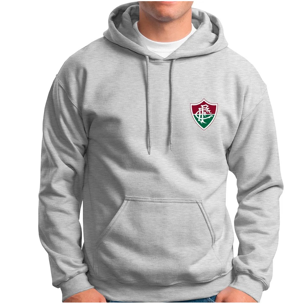 Moletom Fluminense Casaco Flanelado com Capuz Shopee Brasil