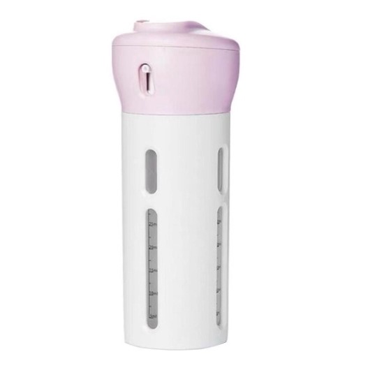 Kit Para Viagem Dispenser 4 em 1 Porta Shampoo Condicionador Creme Sabonete