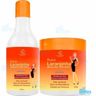Kit Ruivo Laranjinha Via Charm Cosméticos Ativador de Tons Ruivos e Alaranjados