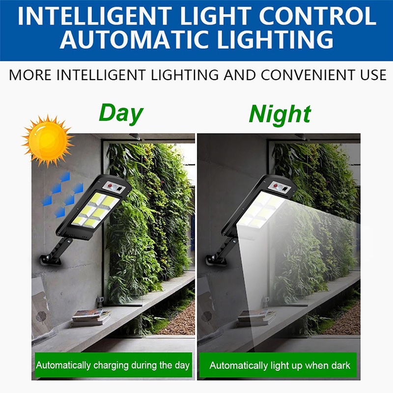 Luz Solar Exterior 8000W Com Controle Remoto Refletor LED Transparente E Sensor De Movimento Ajustável