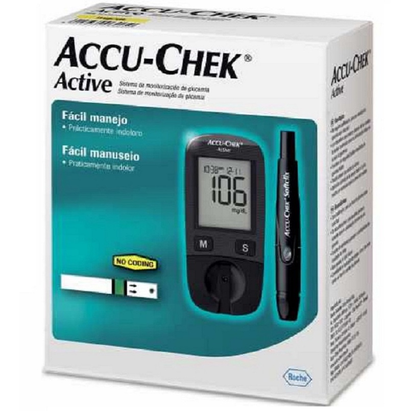 Kit Accu Chek Active Para Controle De Glicemia Roche Shopee Brasil