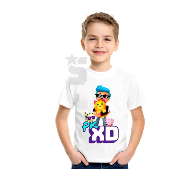 Camisa Camiseta Pk Xd Jogo game pkxd desenho Personalizada Infantil