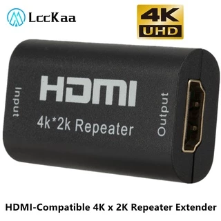 4K x 2K HDMI-Compatível Repetidor HD Amplificador De Sinal Feminino Para Fêmea Extensor De Transmissão De Até 40m Adaptador Sem Perdas
