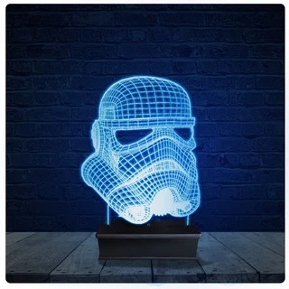 Luminária Led Acrilico Abajur - Star Wars
