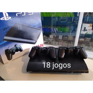 Ps3 Super Slim Desbloqueado No Hen 232gb com 2 Controles