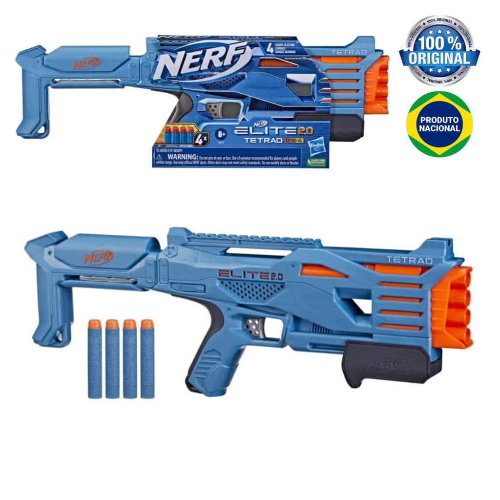 Lançador De Dardos Nerf Dart Blaster Azul Com 6 Munições em