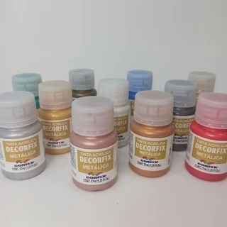 TINTA ACRÍLICA METÁLICA DECORFIX 37ml