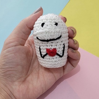 Flork com Coração em Amigurumi