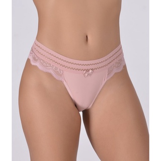 Kit 5 Calcinha Fio Duplo com Renda na Cintura Cós Com Detalhes Delicados e Lacinho Lingerie Confortável para o dia a dia Delicada Básica e Sensual Langerie Sexy
