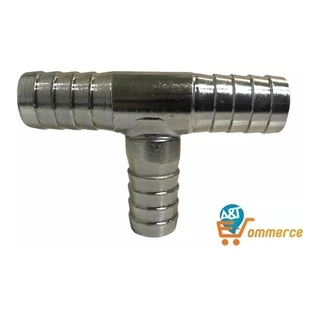 Emenda T 5/8 Distribuição Para Mangueira De Ar / Água / Gás