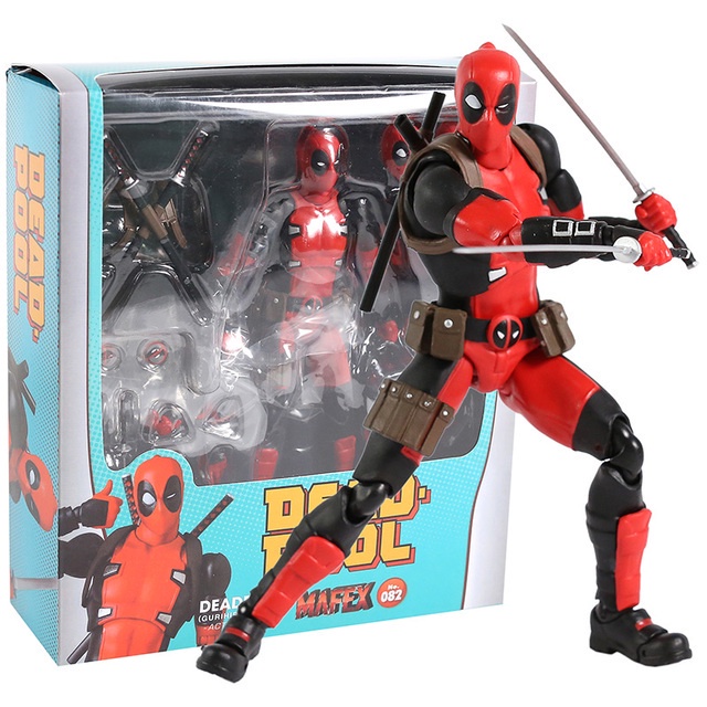 Boneco Ação Em PVC ML DeadPool Gurihiru Art Ver . Brinquedo Mafex