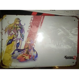 Quadro Metálico Xenoblade Chronicles 2 - Mythra e Pyra