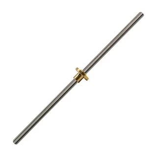 Fuso Trapezoidal de Avanço TR8 8 x 300mm com Castanha