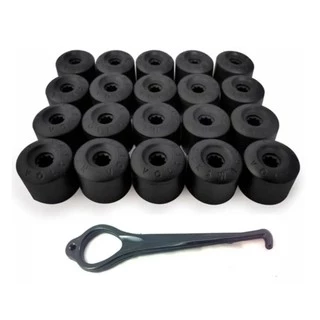 Kit 20 Capa Parafuso Roda Vw Fox Polo Bora Golf Jetta em Oferta na Shopee