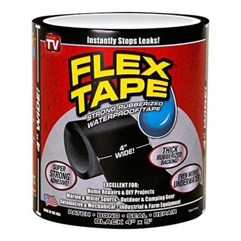 Fita Adesiva Para Reparos Flex Tape Black