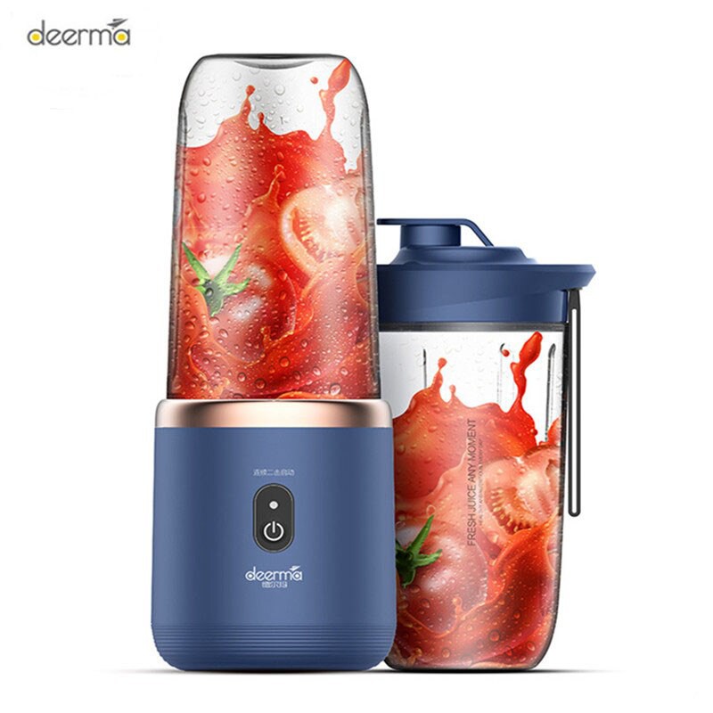 Mini Liquidificador Portátil 6 Laminas 400ml Mini Juicer Copo de Suco ...