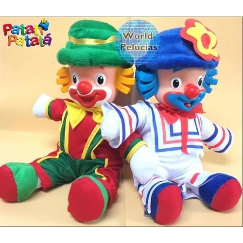 kit Patati Patatá Pelúcia Cabeça Borracha C/2 Bonecos 40cm | Shopee Brasil
