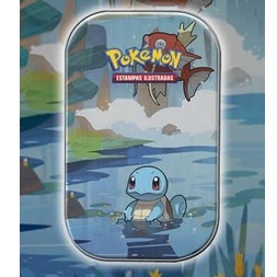 Pokemon Mini Lata - Amigos de Kanto - Squirtle - MP Brinquedos