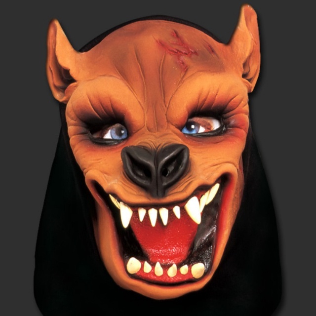Máscara Cachorro Lobo Fera - Terror Halloween Festa Susto
