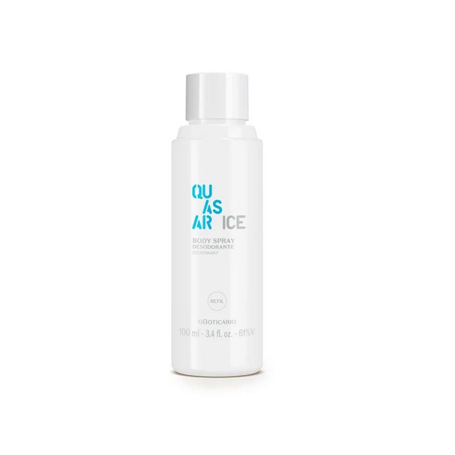 Refil Body Spray Desodorante Quasar Ice 100ml Shopee Brasil