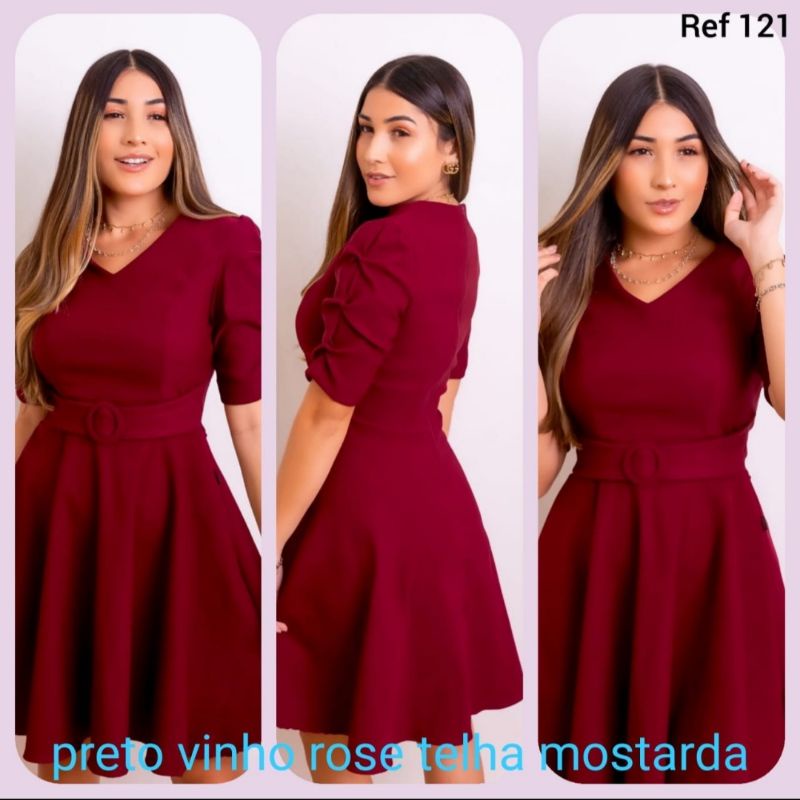 Vestido best sale bengaline rodado