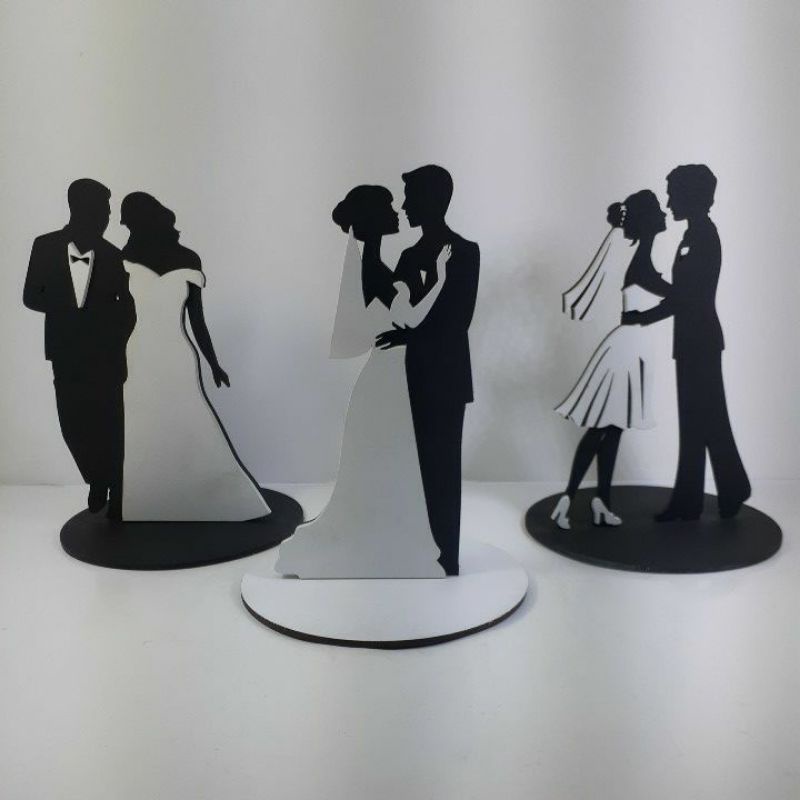 Gadpiparty 2 Peças De Decoração De Bolo Mesmo Preto Copos De Papel Preto  Decorações De Cerimônia De Casamento Topo De Bolo Masculino Mr & Mr Topo De