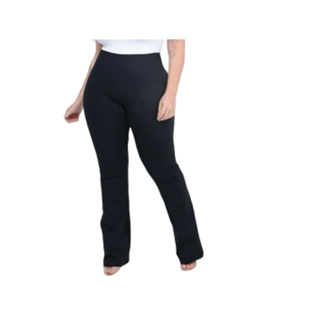 Calça Legging Flare Fitness Cintura Alta Calca Bailarina Tecido Premium