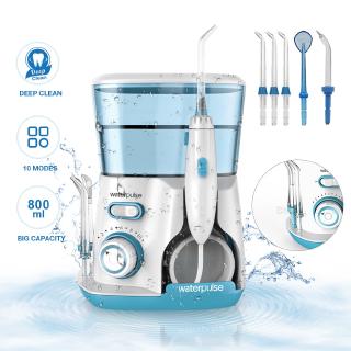 Waterpulse V300 Oral Irrigator Água Fio Dental Com Dicas 800ml Modo 10 5 Pontas De Jato De Limpeza Oral Higiene