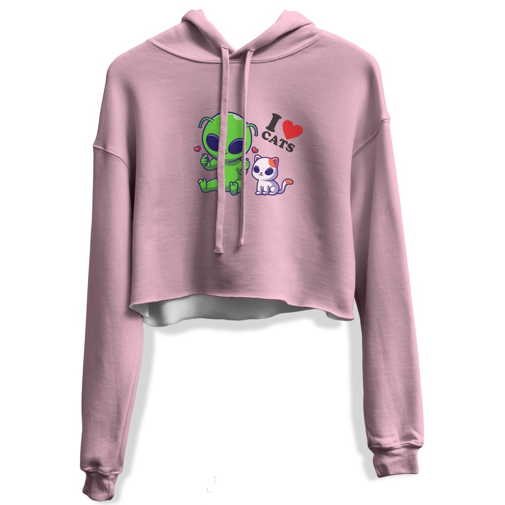 Disha Moletom Feminino Bts Jimin HOT Cropped Alien Moletom Alien