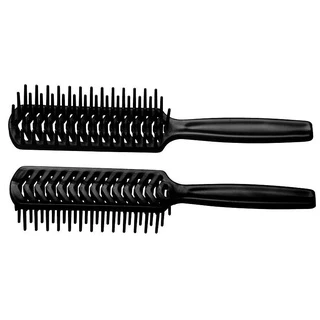 Escova de Cabelo Preta Plástica Modelo Jacaré