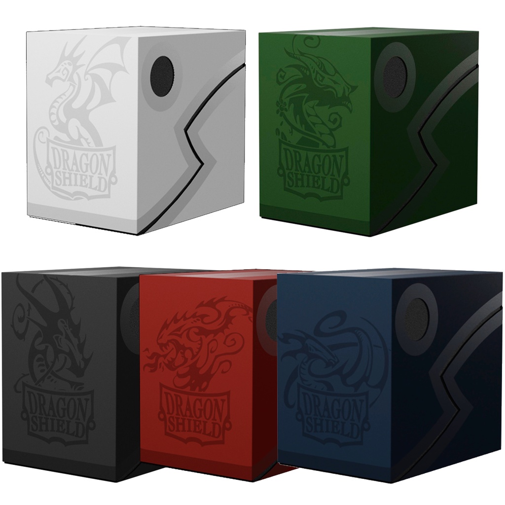 Deck Box Dragon Shield Double Shell Dark 150 + Magic Pokemon Yugioh