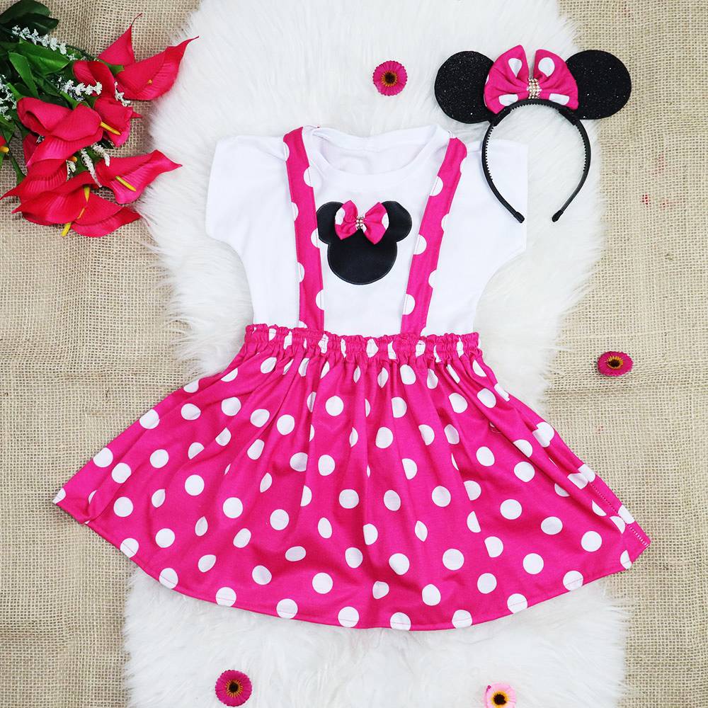 Roupa da minnie rosa store para bebe de 1 ano