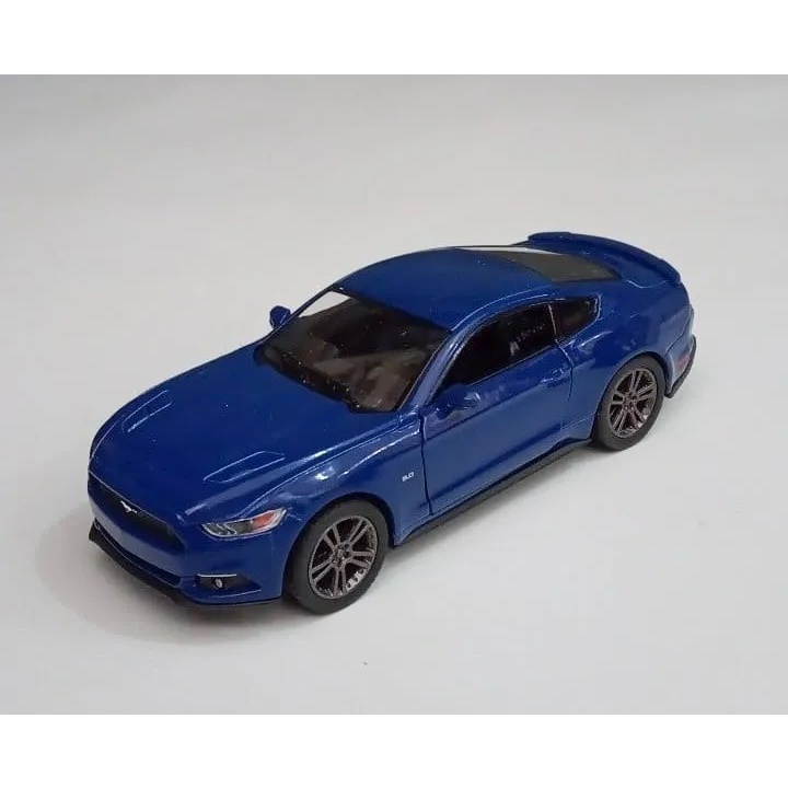 Miniatura Ford Mustang GT 2015 Kinsmart 1/38 Metal e Fricção Azul | Brasil
